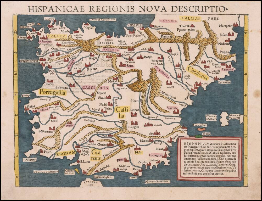 Hispanicae Regionis Nova Descriptio [Spain & Portugal]