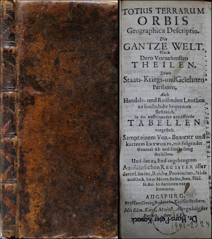 [Wall Map of the World -- Totius Terrarum Orbis Geographica Descriptio . . . 1682]