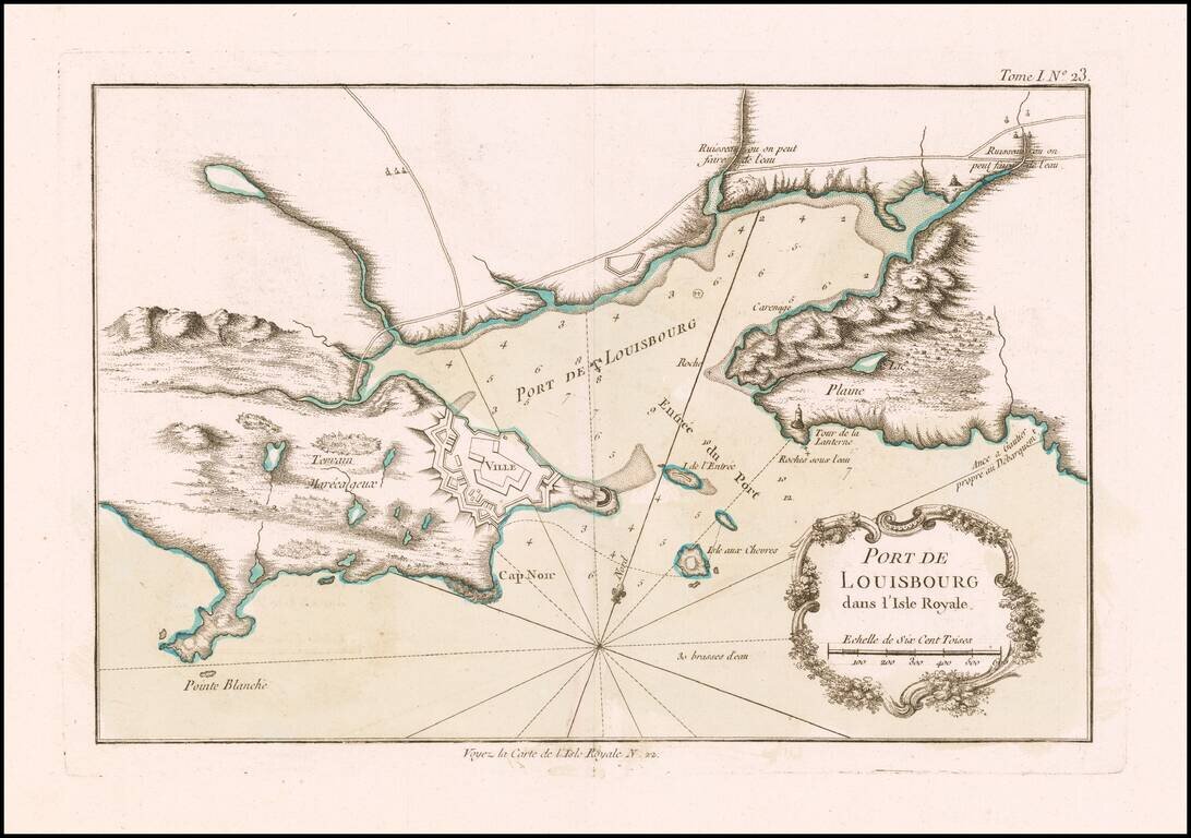 Port de Louisbourg dans l'Isle Royale