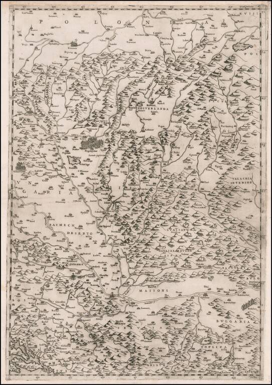 [Poland, Croatia, Slovenia, Hungary, Serbia, Romania, Ukraine, Bulgaria] (La discrittione della Transylvania et parte del l'Ungaria, et il simil della Romania)