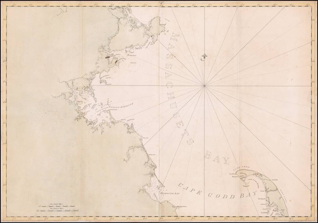 [Massachusetts Bay, with Boston and Part of Cape Cod]