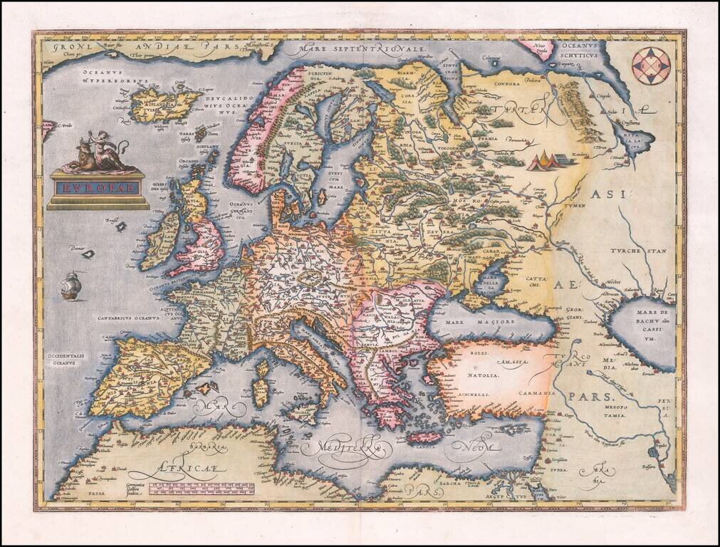 (World & Continents) Typus Orbis Terrarum / Americae Sive Novi Orbis Nova Descriptio / Asiae Nova Descriptio / Africae Tabula Nova / Europae