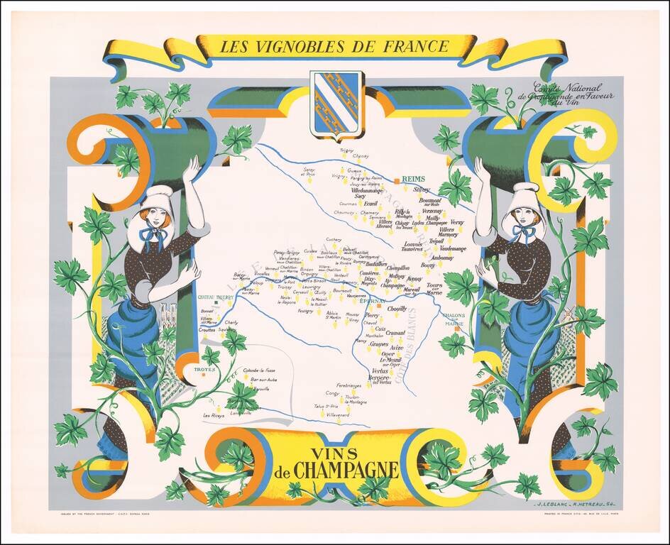 Les Vignobles De France -- Vins De Champagne  (The Vineyards of France -- Wines of Champagne)