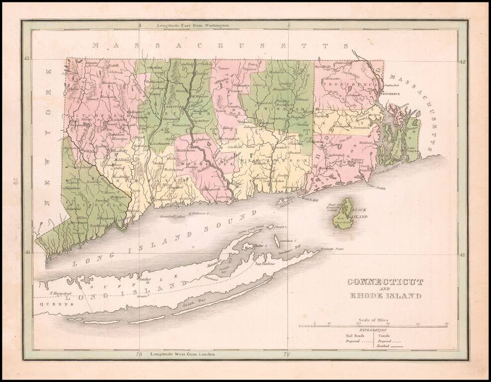 Connecticut and Rhode Island