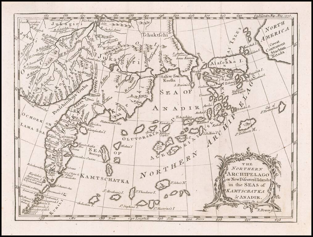 The Northern Archipelago or New Discover'd Islands in the Seas of Kamtschatka & Anadir.