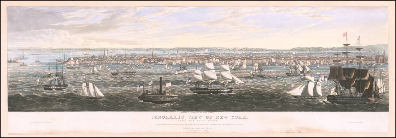 Panoramic View of New York, From the East River.