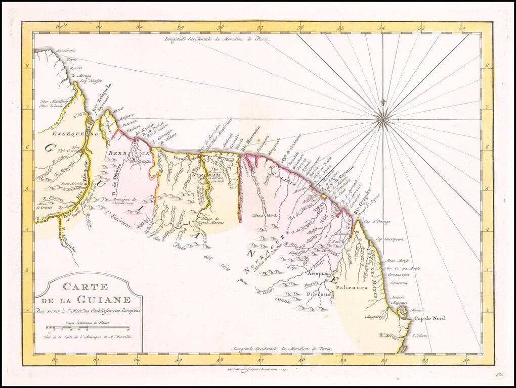 Carte De La Guiane . . .
