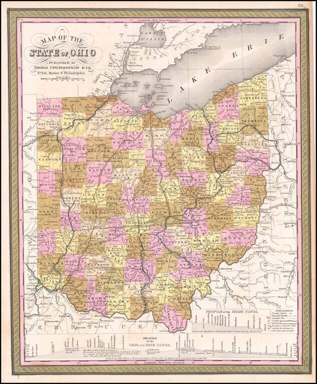 Map Of The State of Ohio . . .
