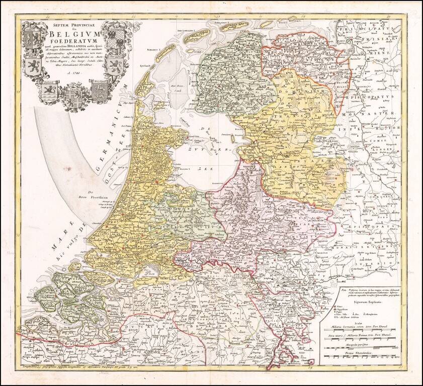 Septem Provinciae seu Belgium Foederatum quod genearliter Hollandia . . .  1748