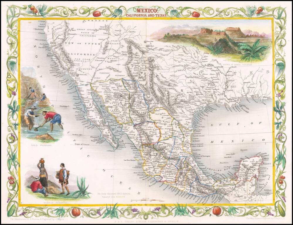Mexico, California and Texas  (with Gold Rush Vignette)