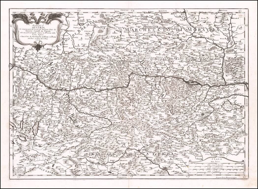 Arciducato d' Austria che compone parte Circulo de Medo: nome diviso . . .  1684