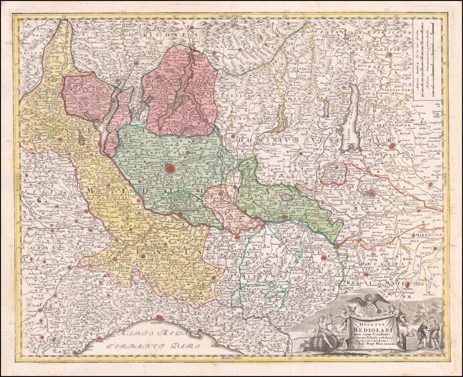 Ducatus Mediolani una cum Confinus accurata Tabula…