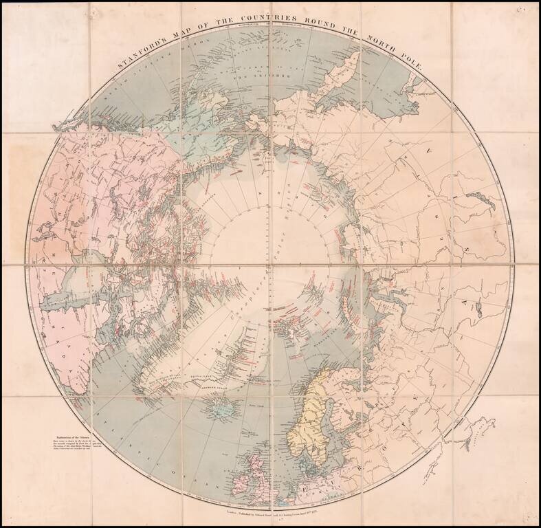 The Countries Round the North Pole .  .  . 1875