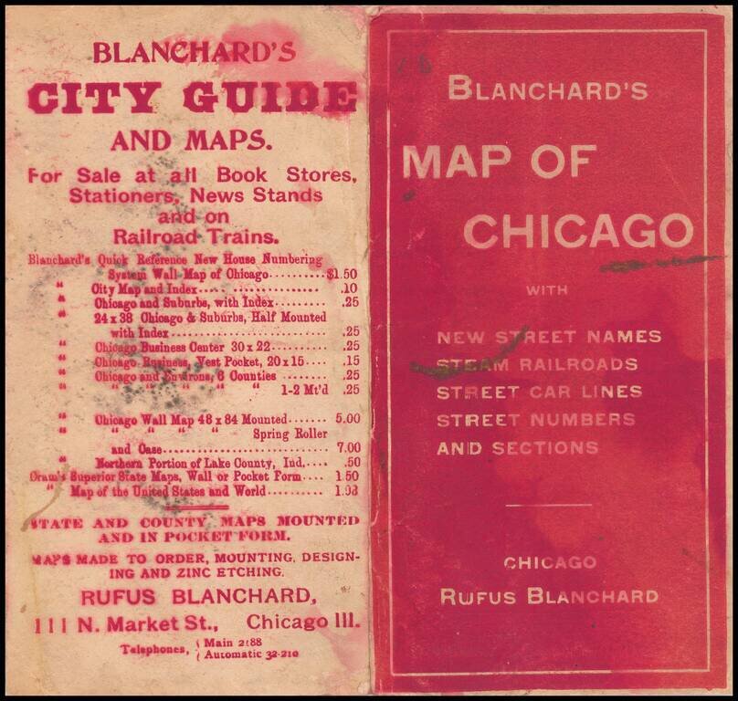 Blanchard's Map of Chicago