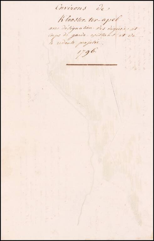 [Monastery Ter Apel] Petite carte des environs de Klooster ter apel et de Rooswinkel . . . 1796