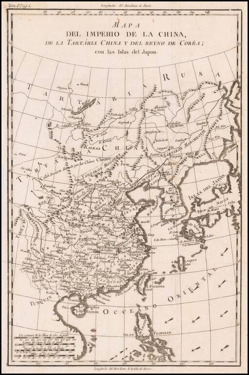 Mapa Del Imperio de la China, de la Tartaria China y del reyno de Corea; con las Islas del Japon