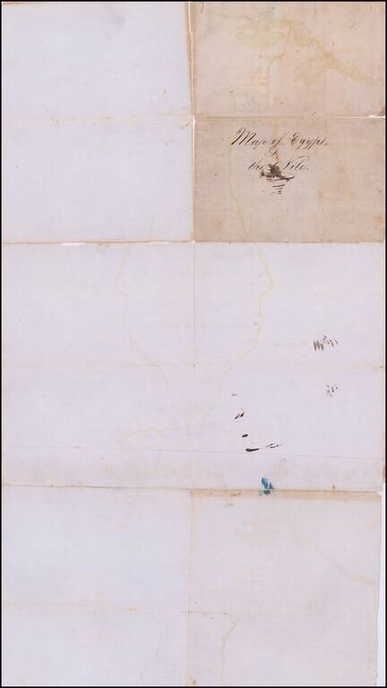 [Manuscript Map of Nile River Expedition in 1855]
