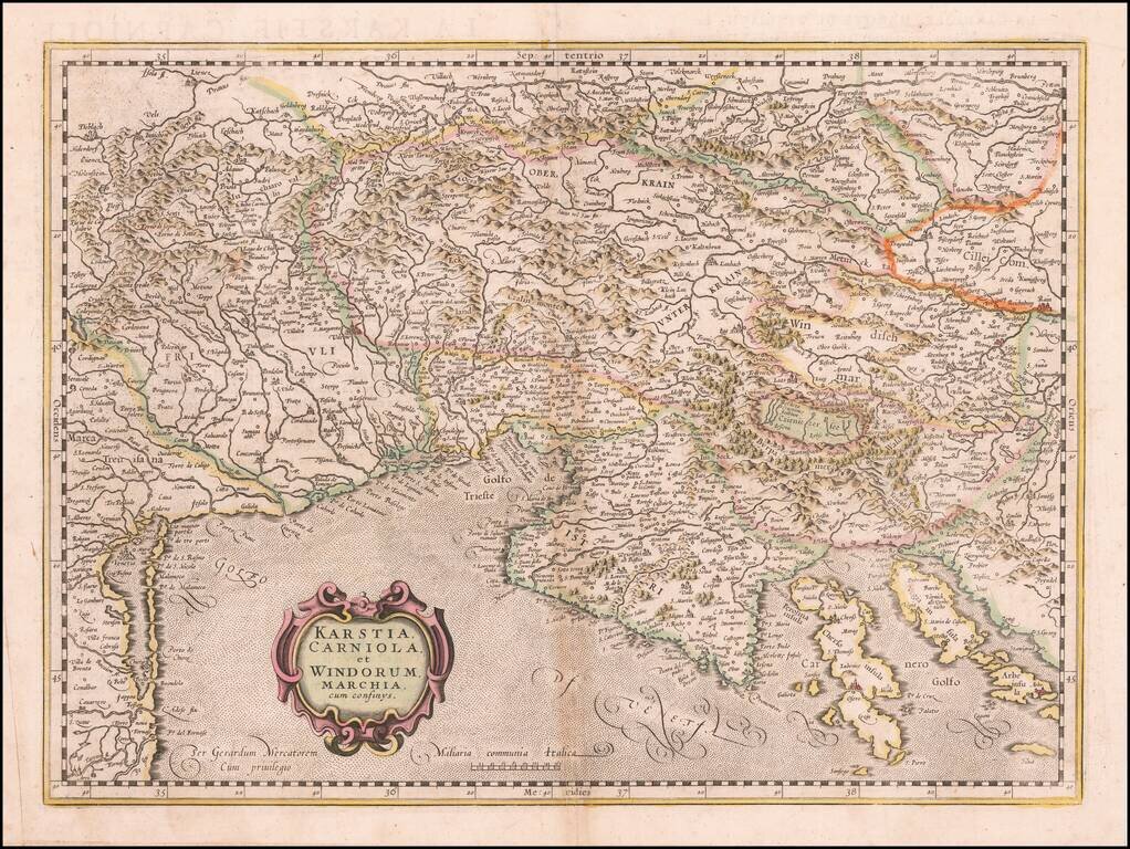 Karstia, Carniola et Windorum Marchia cum confinys