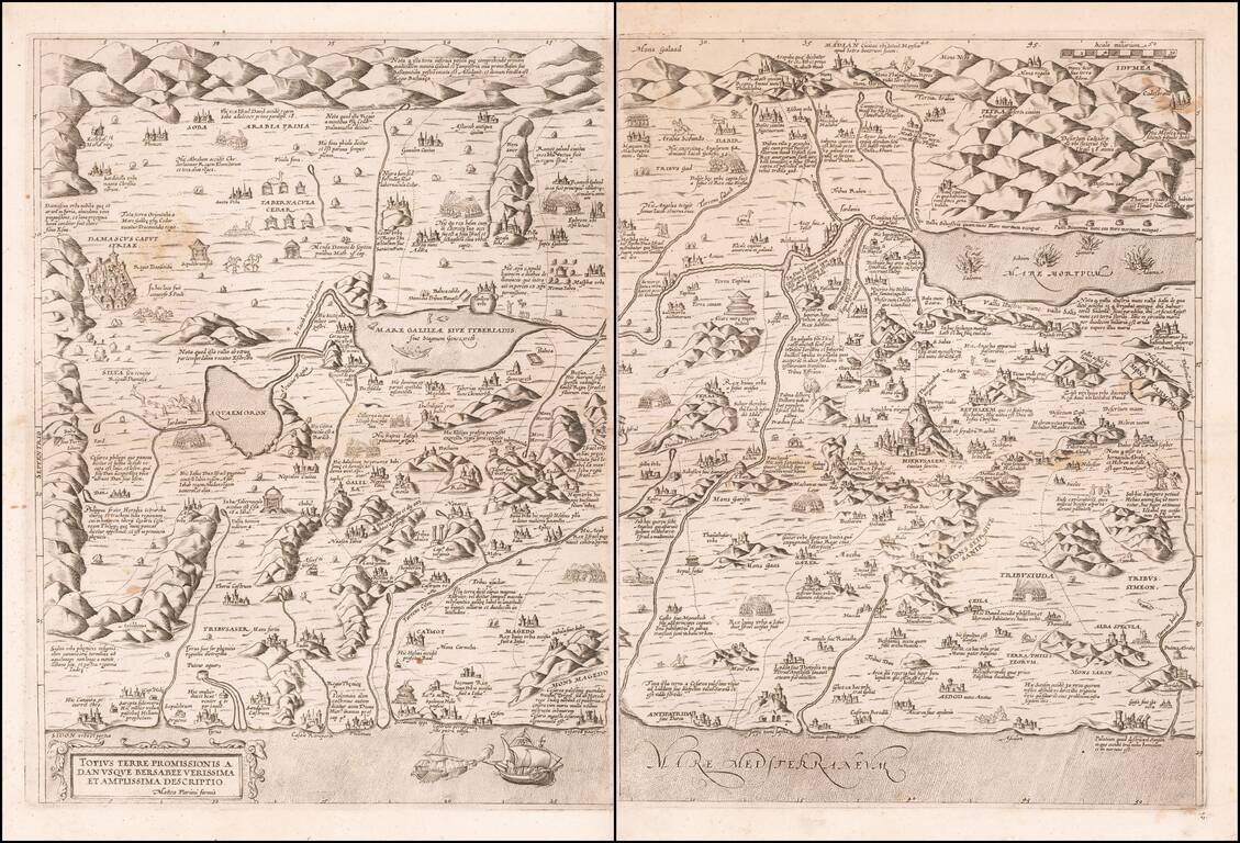 Totius Terre Promissionis a Danusque Bersabee Verissima et Amplissima Descriptio