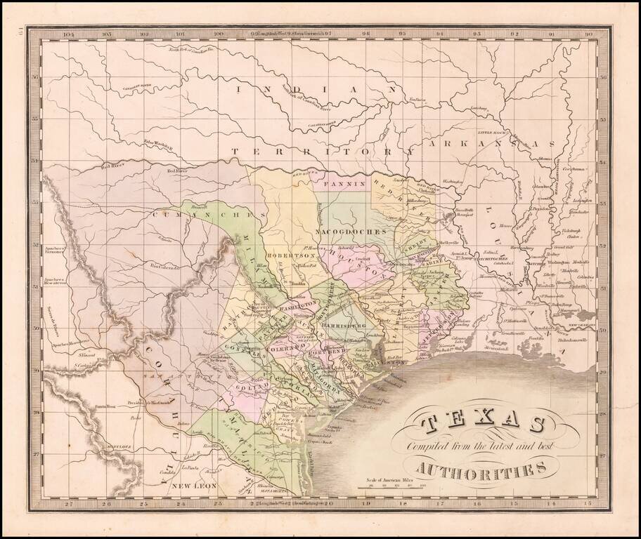[Republic of Texas]  Texas Compiled from the latest and best Authorities.