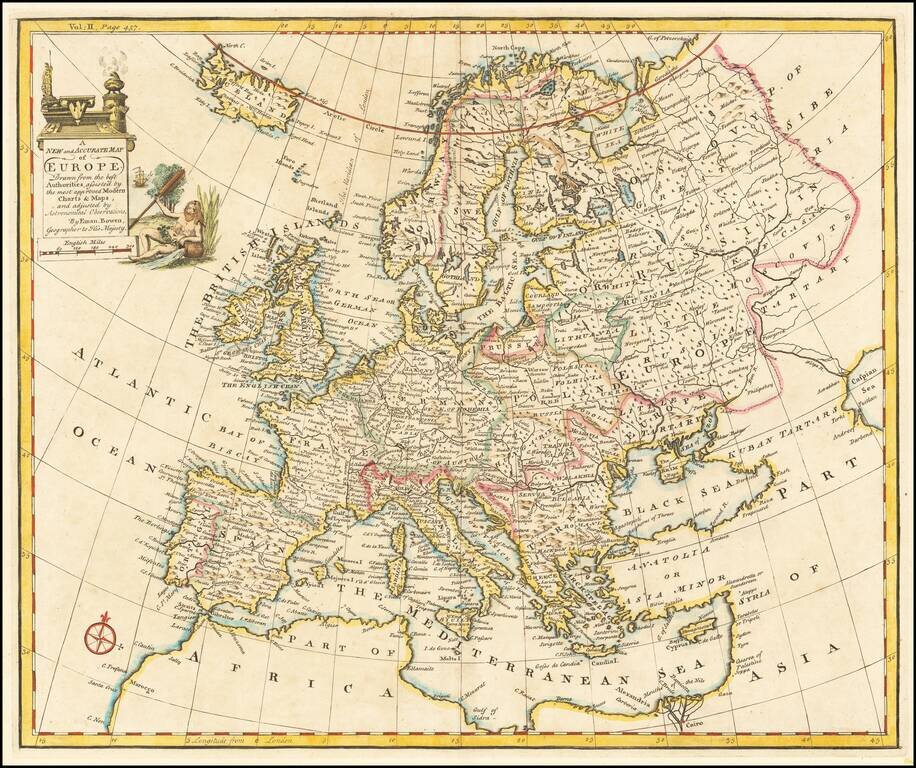 A New and Accurate Map of Europe Drawn From the best Authorities and assisted by the most approved Modern Charts & Maps . . .