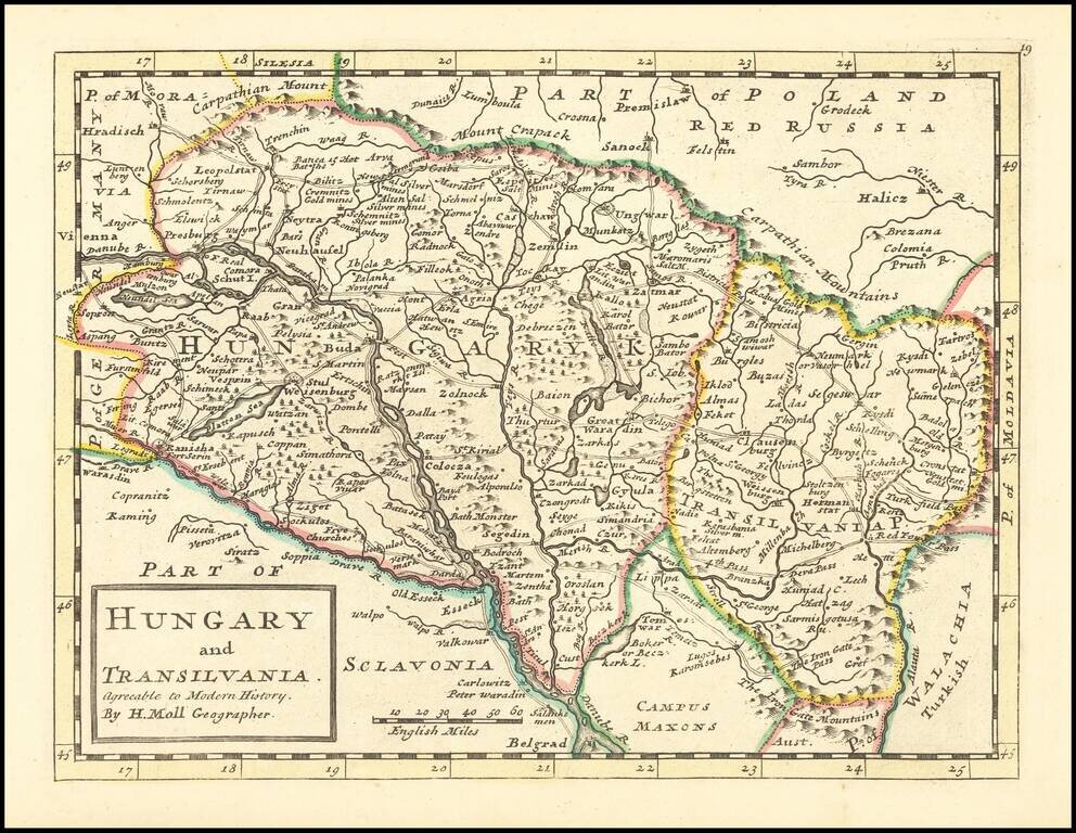 Hungary and Transylvania Agreeable to Modern History