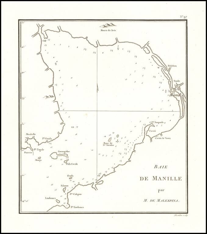 [Manila] Baie de Manille par M. de Malespina