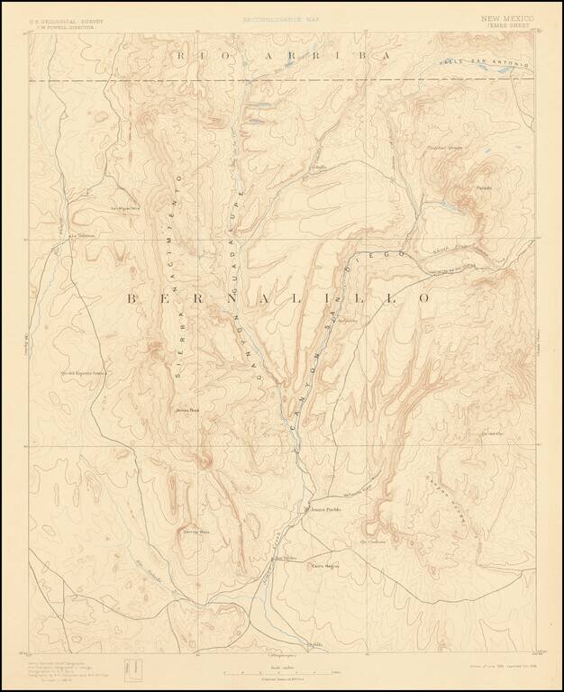 Reconnaissance Map - New Mexico Jemes Sheet