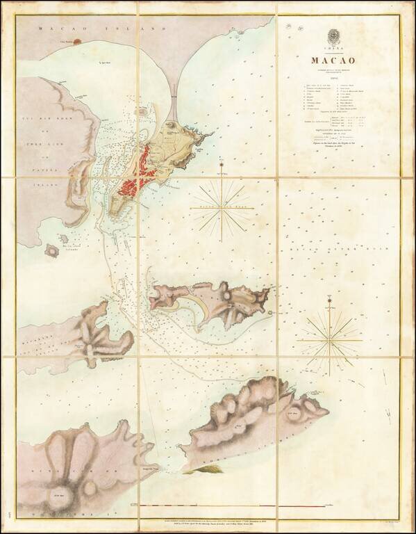 Macao Surveyed By Captn. Peter Heywood H.M.S. Dedaigneuse 1804