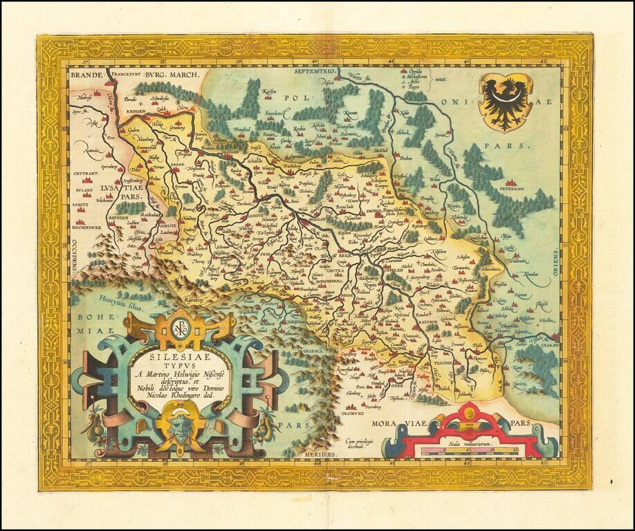 Silesiae Typus A Martino Helwigio Sissense descriptus. Et Nobili doctoque viro Domino Nicolao Rhedingero ded.