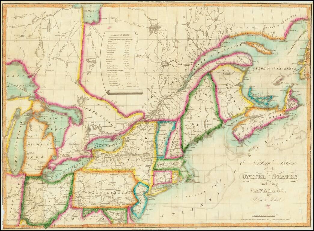 The Traveller's Directory through the United States. Consisting of A Geographical Description of the United States, with Topographical Tables of the Counties, Towns, Population, &c... Fifth Edition.