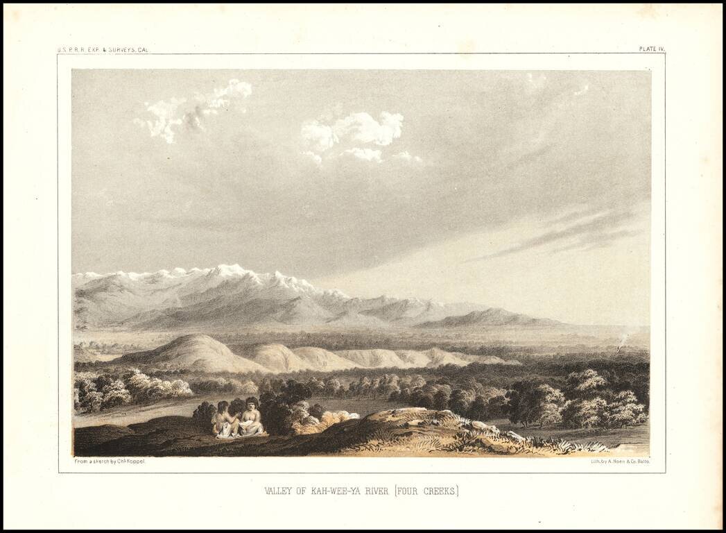 Valley of Kah Wee Ya River (Four Creeks)  [San Joaquin Valley]