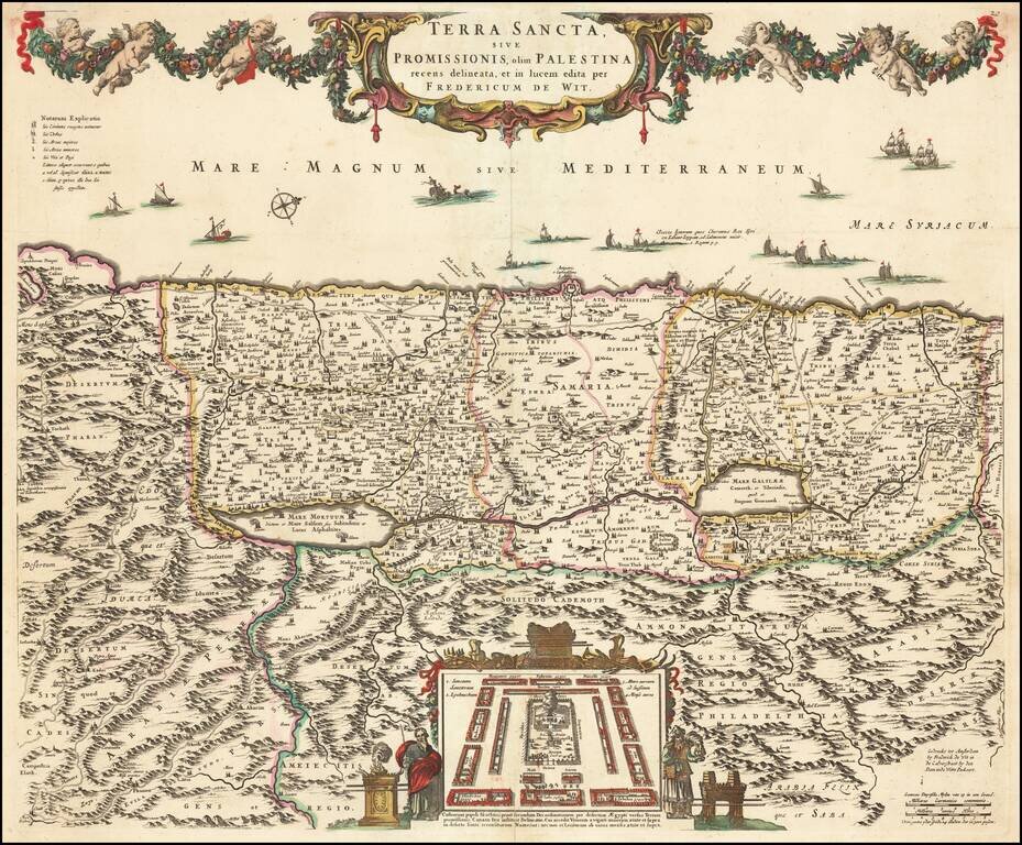 Terra Sancta, sive Promissionis, olim Palestina recens delineata, et in lucem edita per Fredericum De Wit