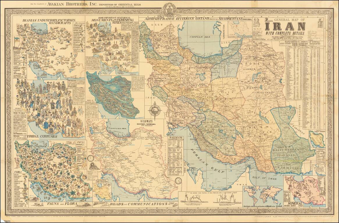 General Map of Iran With Complete Details