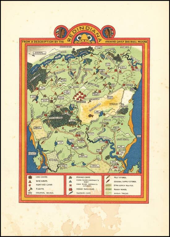 Redindiana From A Description By The Ipawar Chief Big Bull Moose