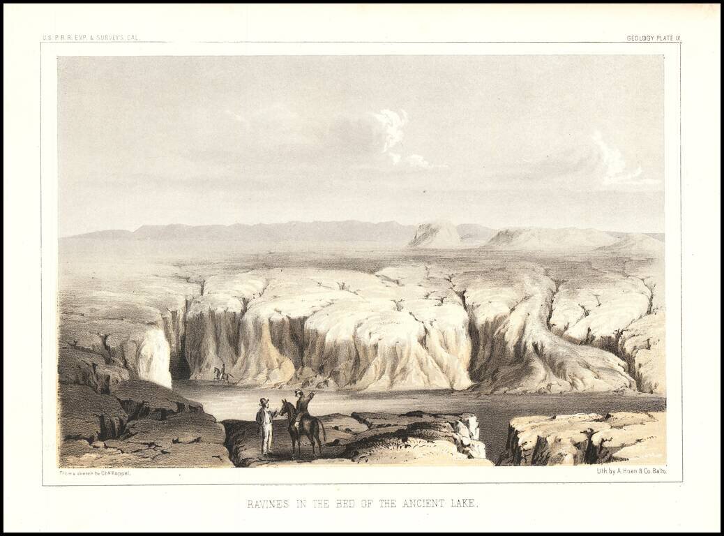 Ravines in the Bed of the Ancient Lake