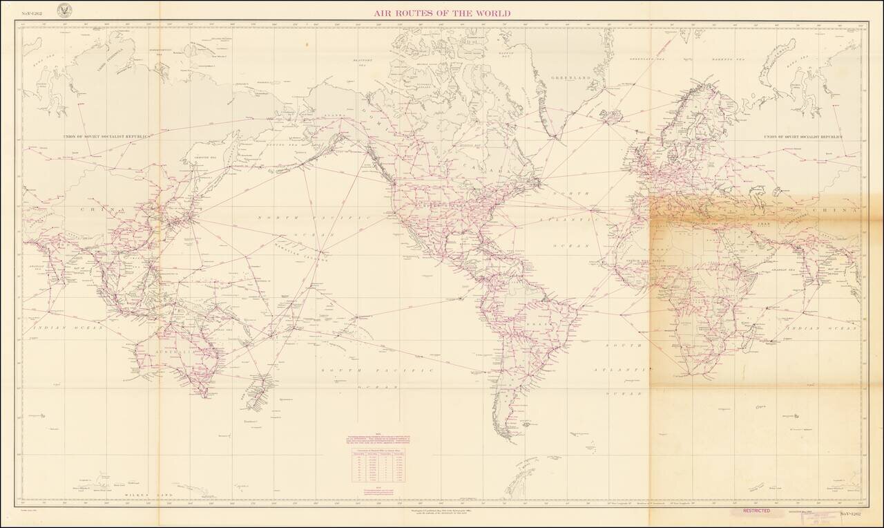 Air Routes Around The World