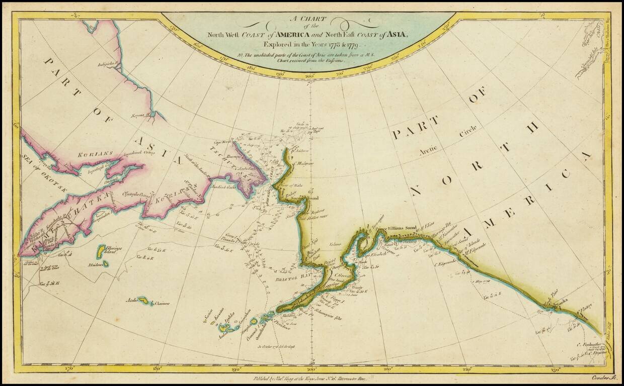 A Chart of the Northwest Coast of America and North East Coast of Asia, Explored in the Years 1778 & 1779