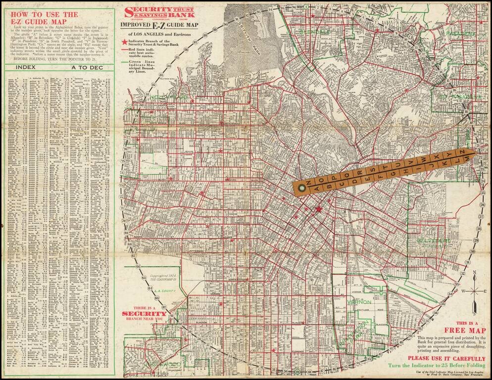Improved E-Z Guide Map of Los Angeles