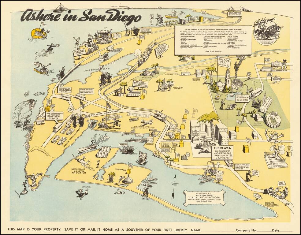 Ashore in San Diego.