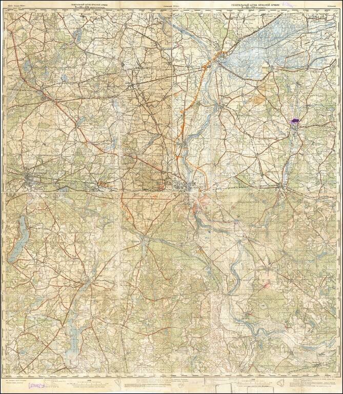 (Second World War - First Soviet Breakthrough into Germany) Генеральный Штаб Красной Армии - (Фюрстенвальде) | (Франкфурт) [General Staff of the Red Army - (Fürstenwalde) | (Frankfurt)]