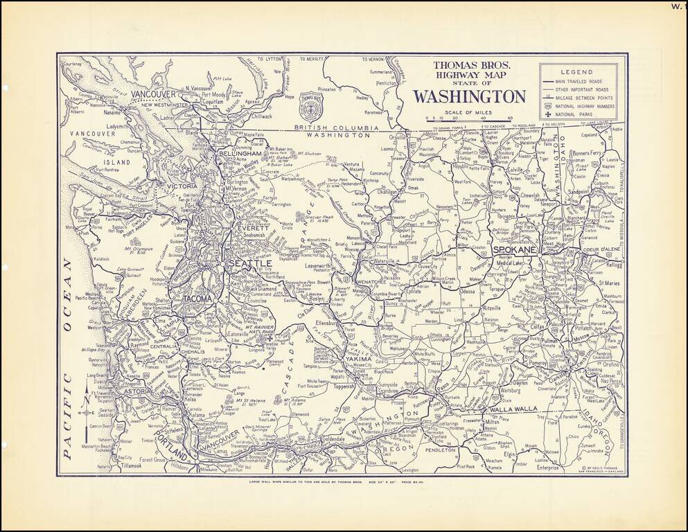Thomas Bros. Map of Vancouver Washington
