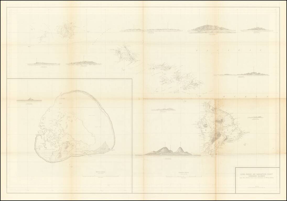 [Confidential / Restricted Map -- Hawaiian Islands] Long Range Air Navigation Chart