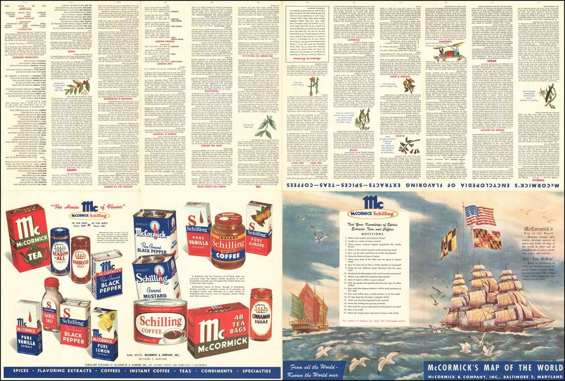 [Coffee, Tea, Vanilla & Spices / Pictorial Map of the World -- McCormick & Company]