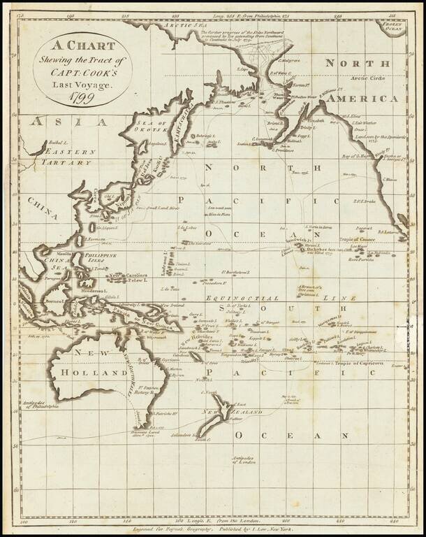 A Chart Shewing the Tract of Capt. Cook's Last Voyage.  1799
