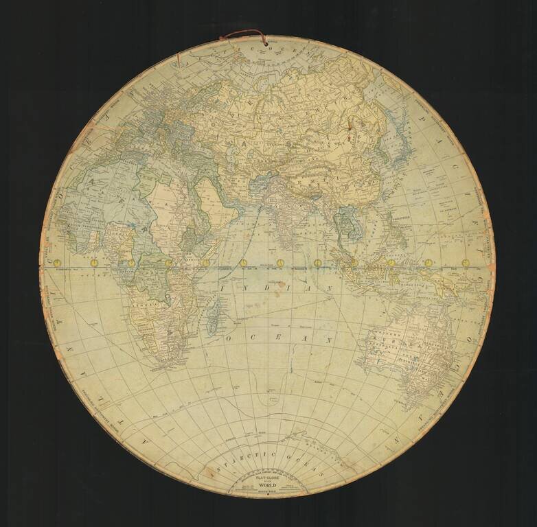 Flat-Globe of the World Edited by Robert E. Peary Pres. American Geographical Society