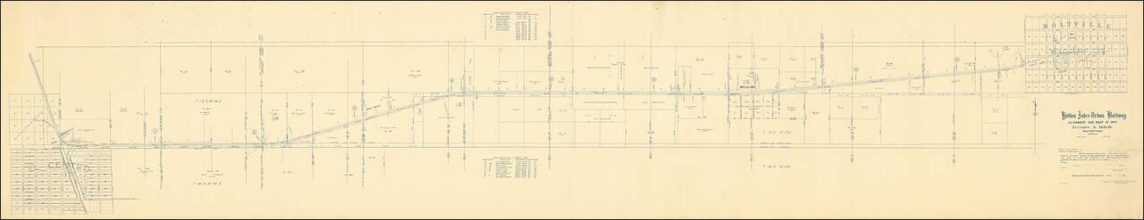 Holton Inter-Urban Railway Alignment and Right of Way El Centro to Holtville Imperial County, California April 1912.