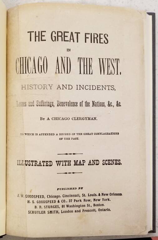 (Chicago Fire) City of Chicago | Chicago as it is, showing the Burnt District.