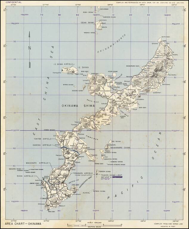 (Second World War - Okinawa) Area Chart -- Okinawa
