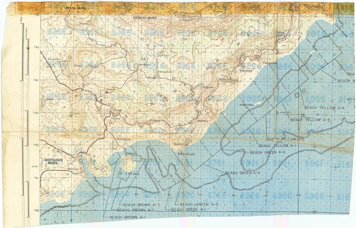 (Second World War - Okinawa) [Battlefield Composite Map of Southern Okinawa]